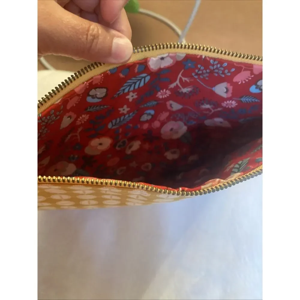 Matilda Jane Floral Zip Tassel Bag 10x12 in